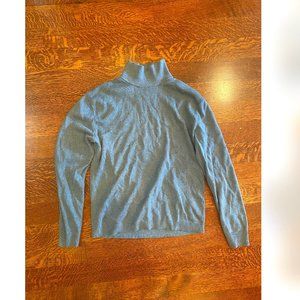 Banana Republic Gray Mockneck Sweater 100% Supima Cotton Size S